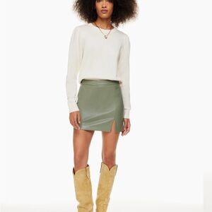 Olive Green Mini Skirt